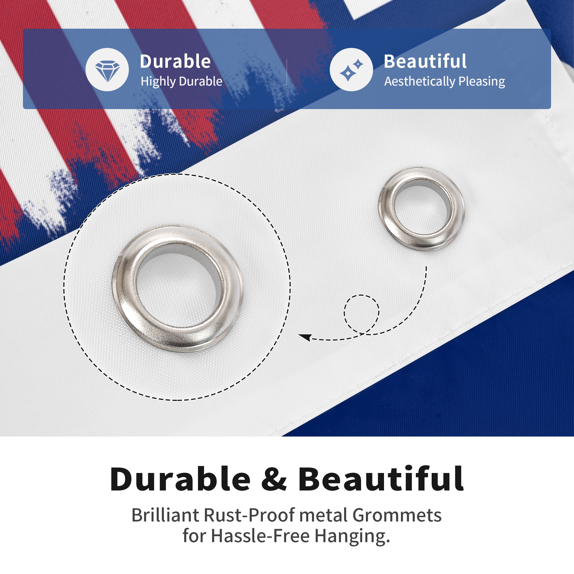 American 250 Years Semiquincentennial Flag - We The People 1776-2026 13 Stars WS25016