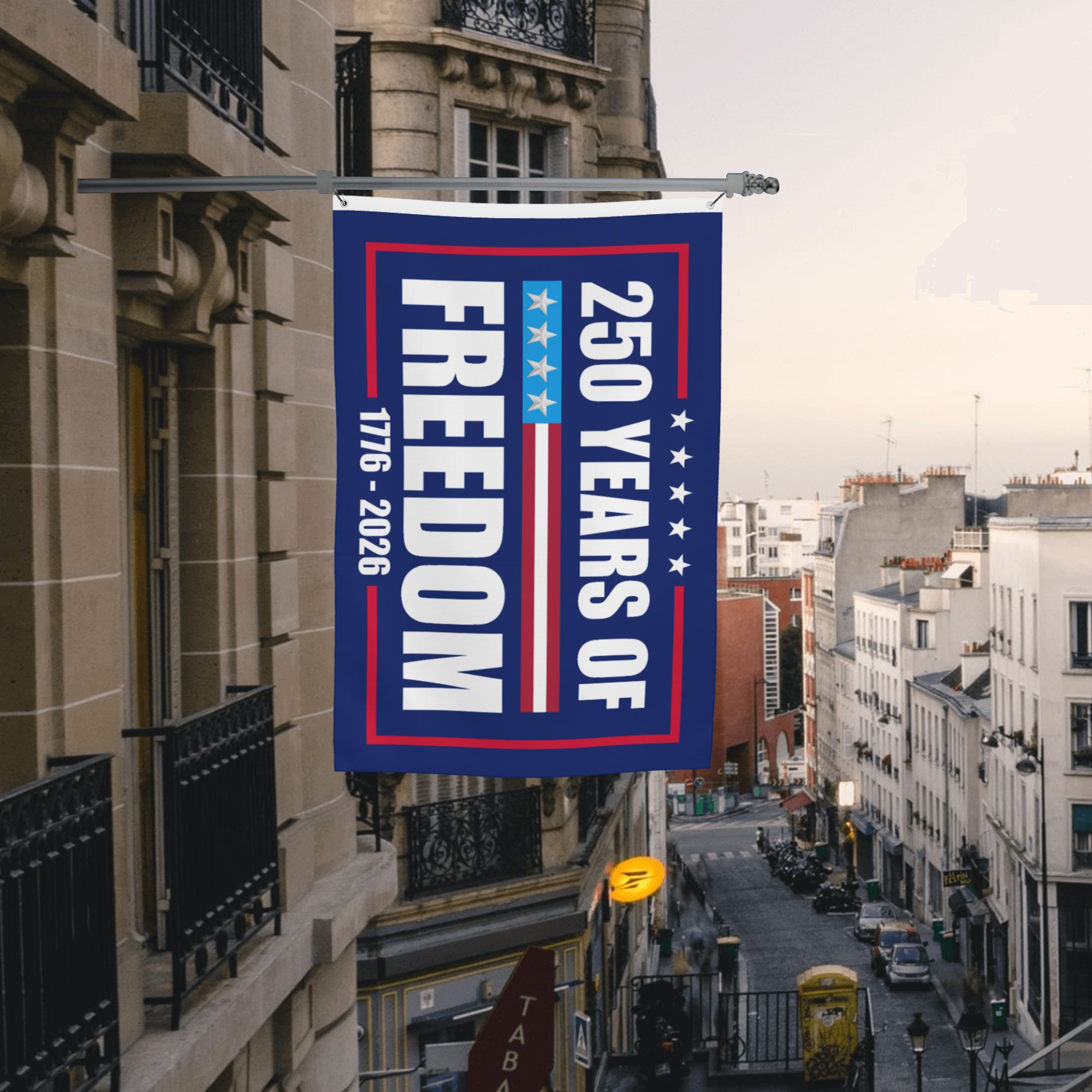 American 250 Years Of Freedom Flag 1776-2026 Semiquincentennial Grommet Flag US250YFF