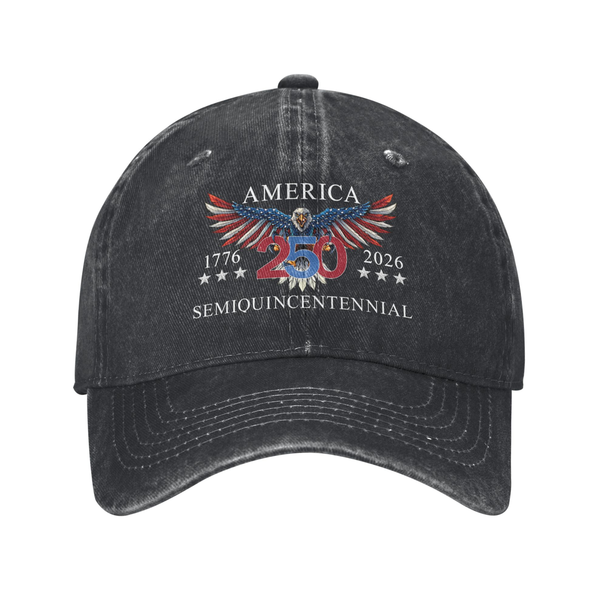 America 250th Anniversary Patriotic Eagle Baseball Cap 1776–2026 Semiquincentennial Vintage Unisex Hat