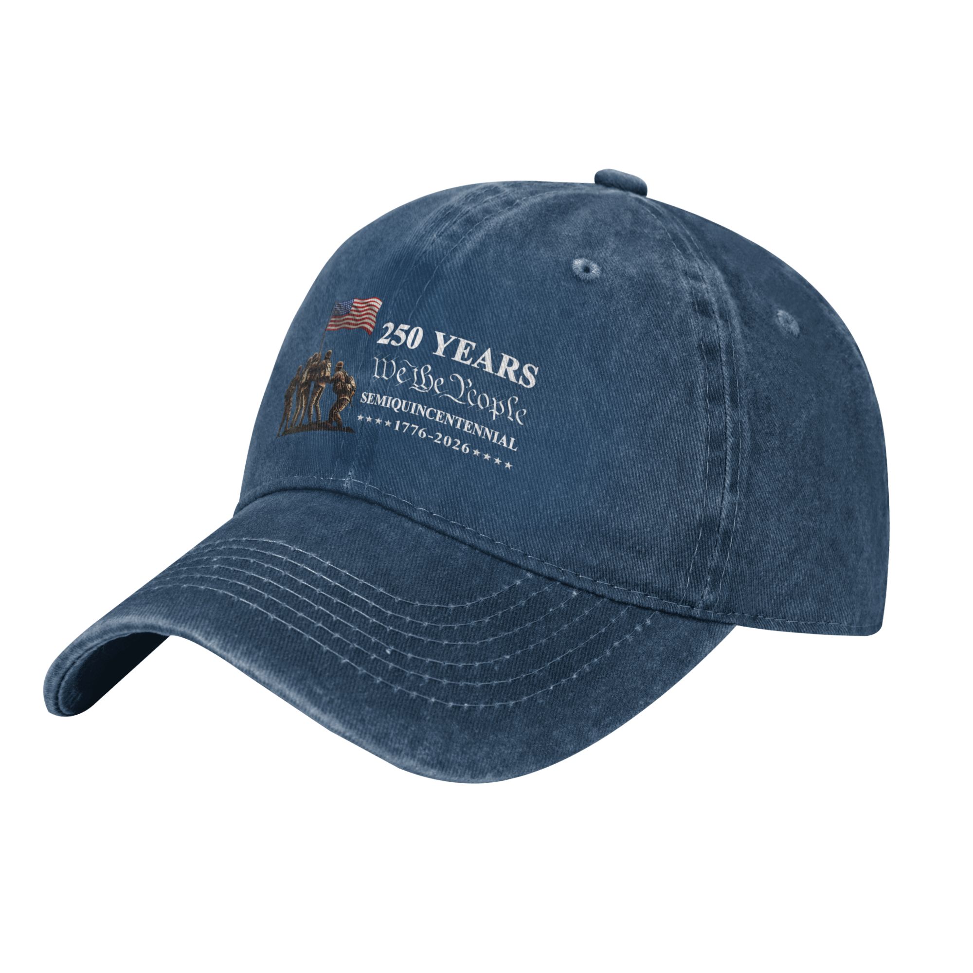 America 250th Anniversary Eagle Baseball Cap - Flag & Soldiers 1776–2026 Semiquincentennial Vintage Unisex Hat