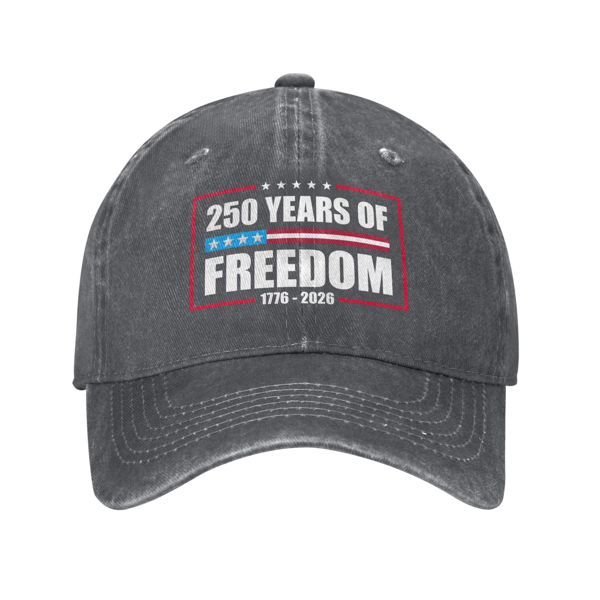 250 Years of Freedom Baseball Cap USA 250th Anniversary 1776–2026 Semiquincentennial Unisex Dad Vintage Hat
