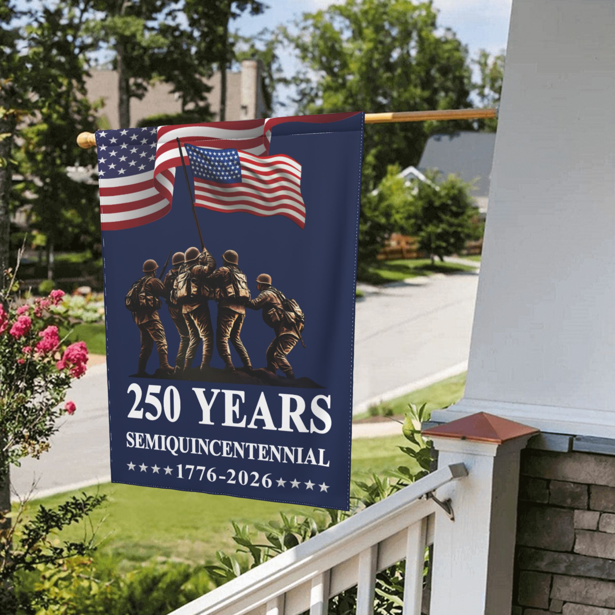 USA 250 Years Garden Flag – Double-Sided Patriotic Yard Banner | Semiquincentennial 1776–2026