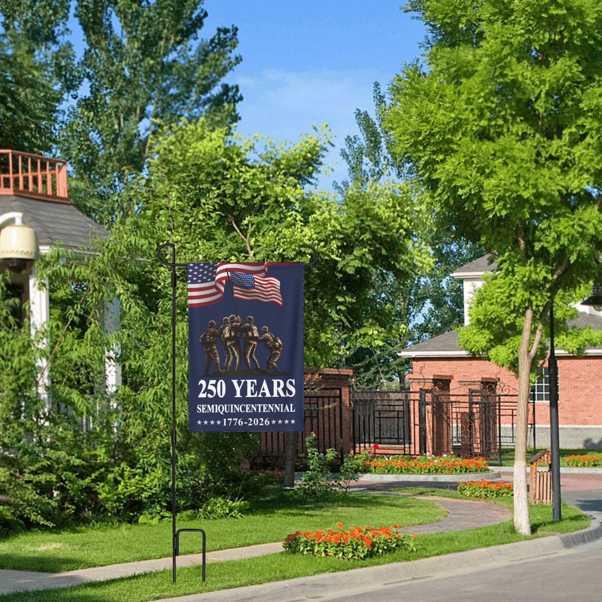 USA 250 Years Garden Flag – Double-Sided Patriotic Yard Banner | Semiquincentennial 1776–2026