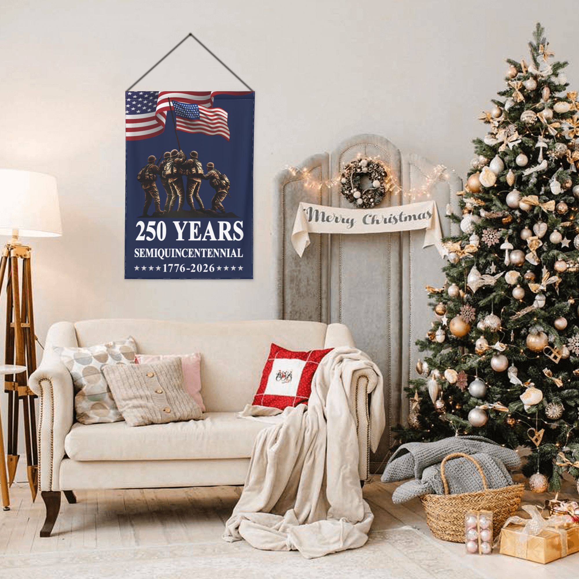 USA 250 Years Garden Flag – Double-Sided Patriotic Yard Banner | Semiquincentennial 1776–2026