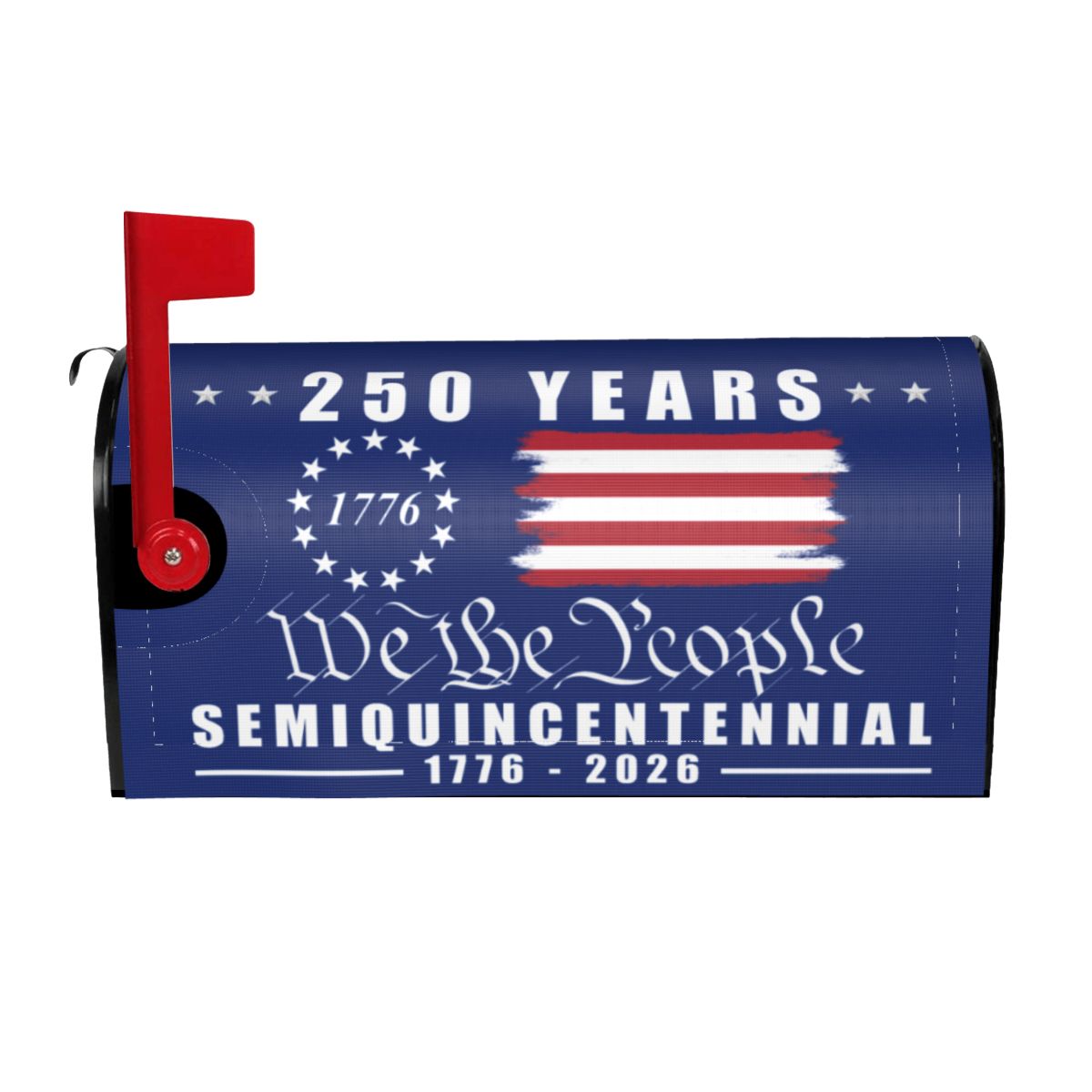American 250 Years Semiquincentennial Mailbox Cover - We The People 1776-2026 13 Stars
