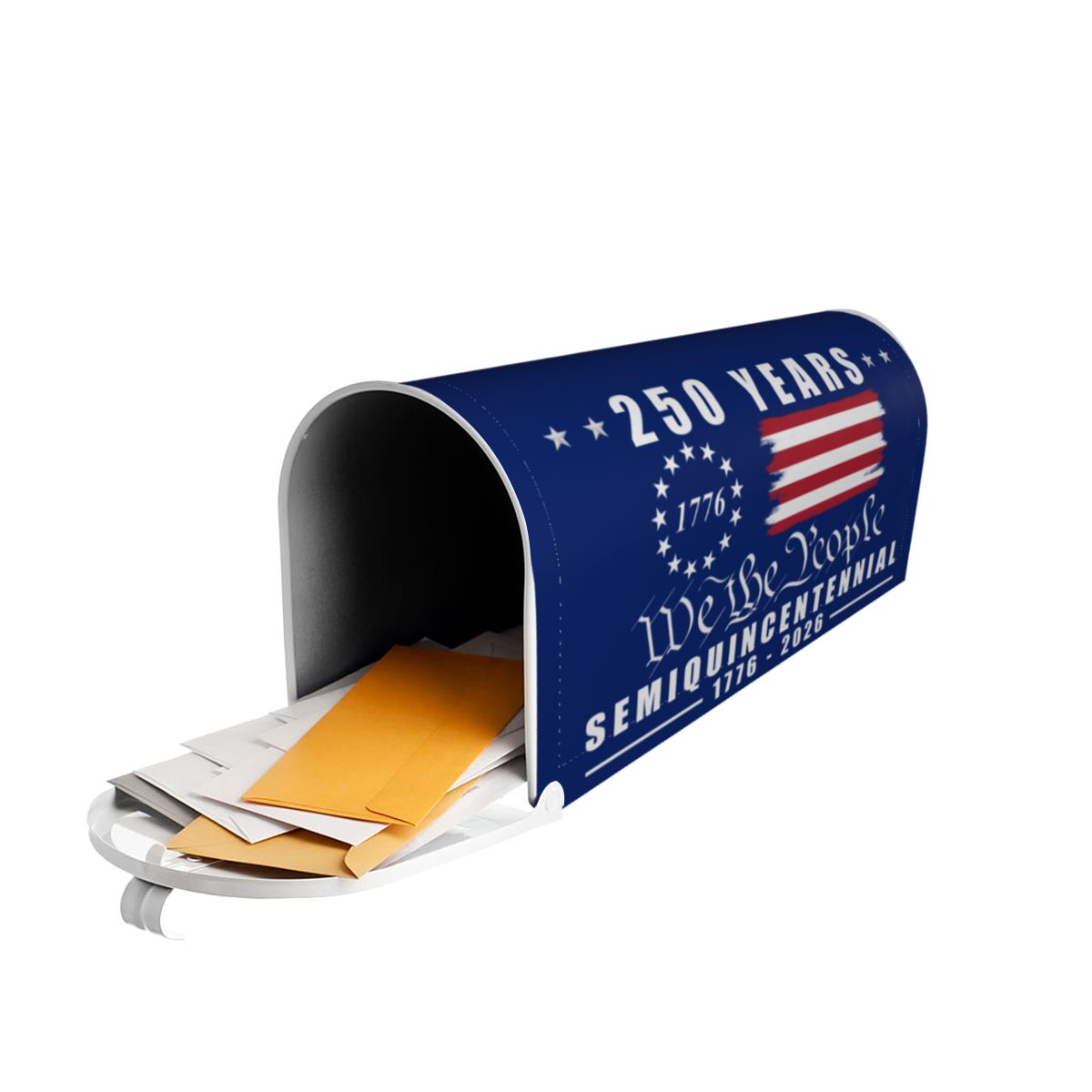 American 250 Years Semiquincentennial Mailbox Cover - We The People 1776-2026 13 Stars