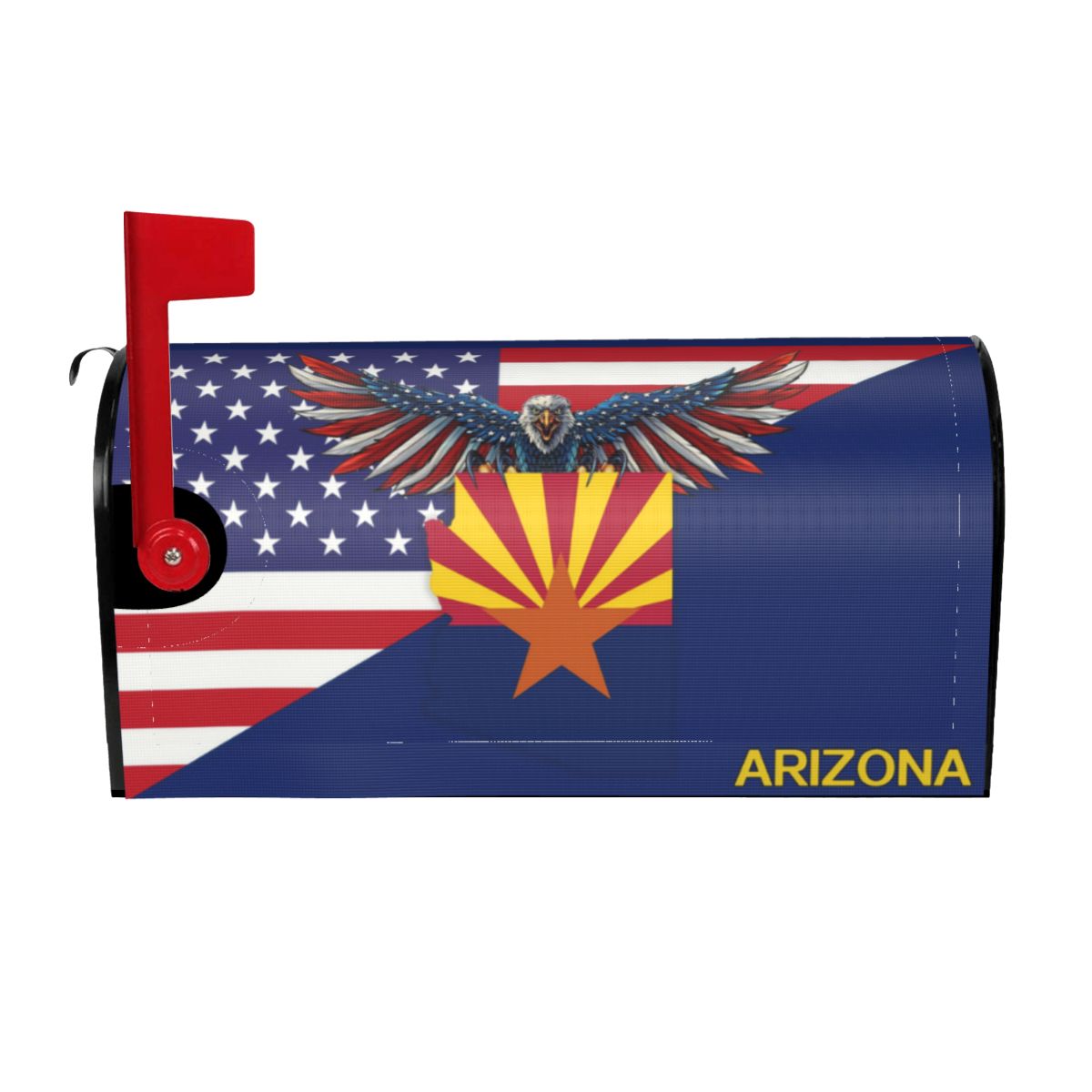 Arizona Eagle Mailbox Cover - American Arizona Map