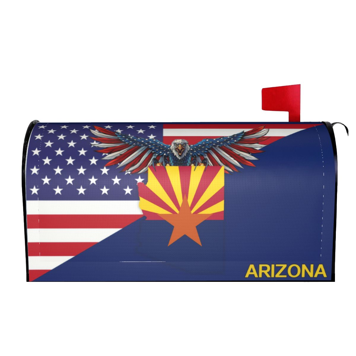 Arizona Eagle Mailbox Cover - American Arizona Map