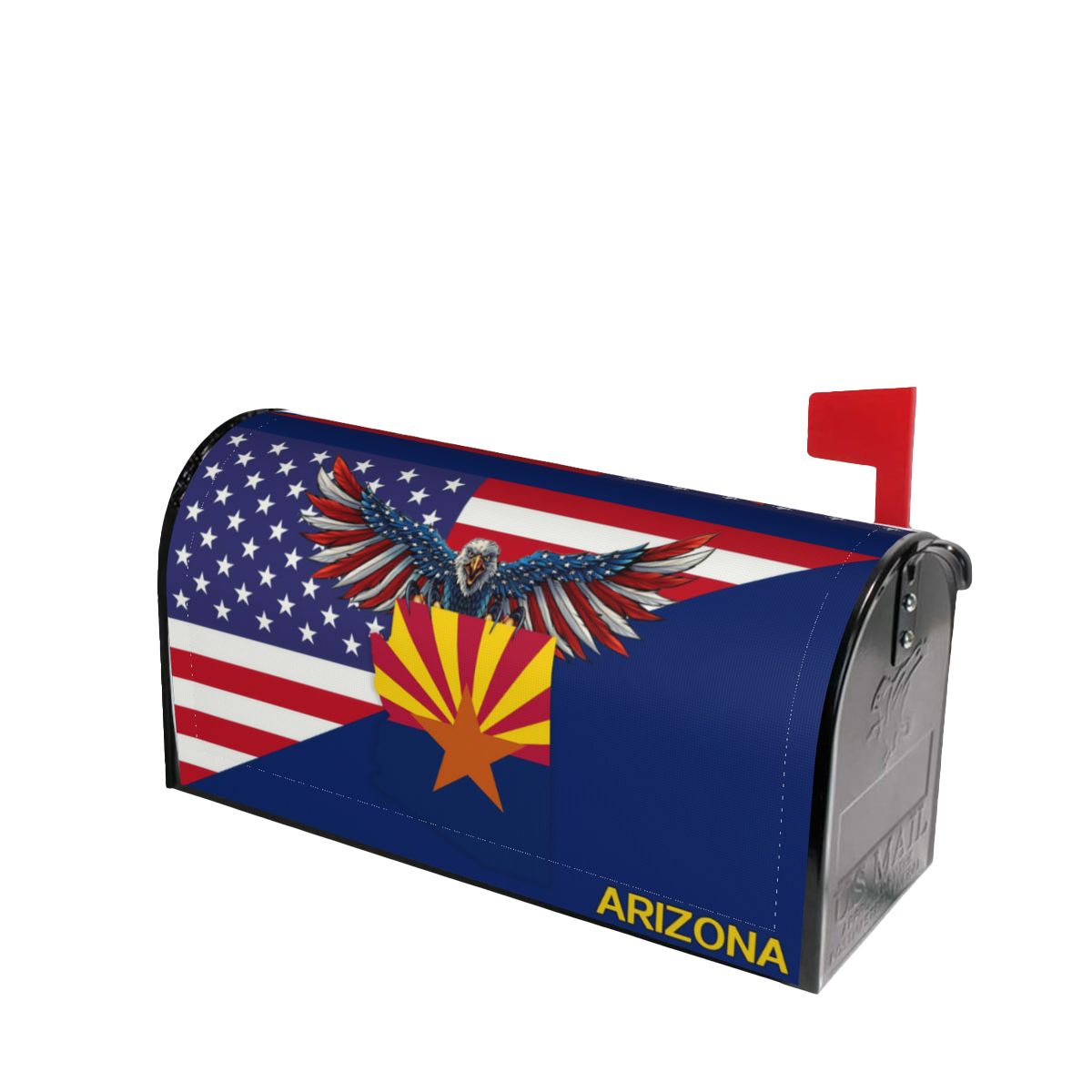 Arizona Eagle Mailbox Cover - American Arizona Map