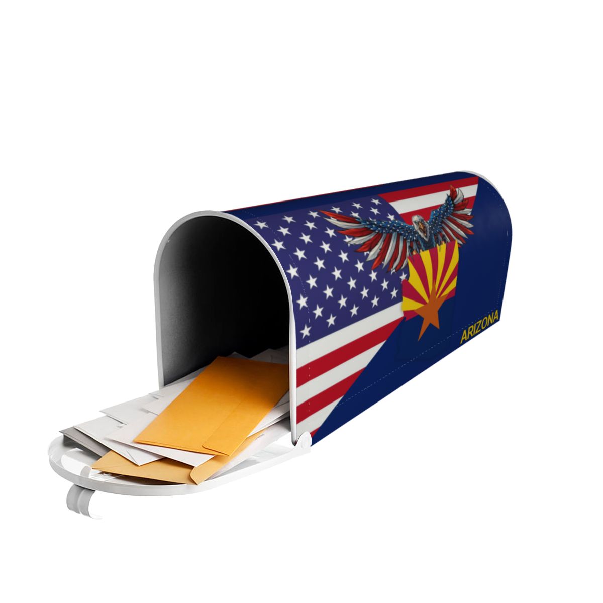 Arizona Eagle Mailbox Cover - American Arizona Map