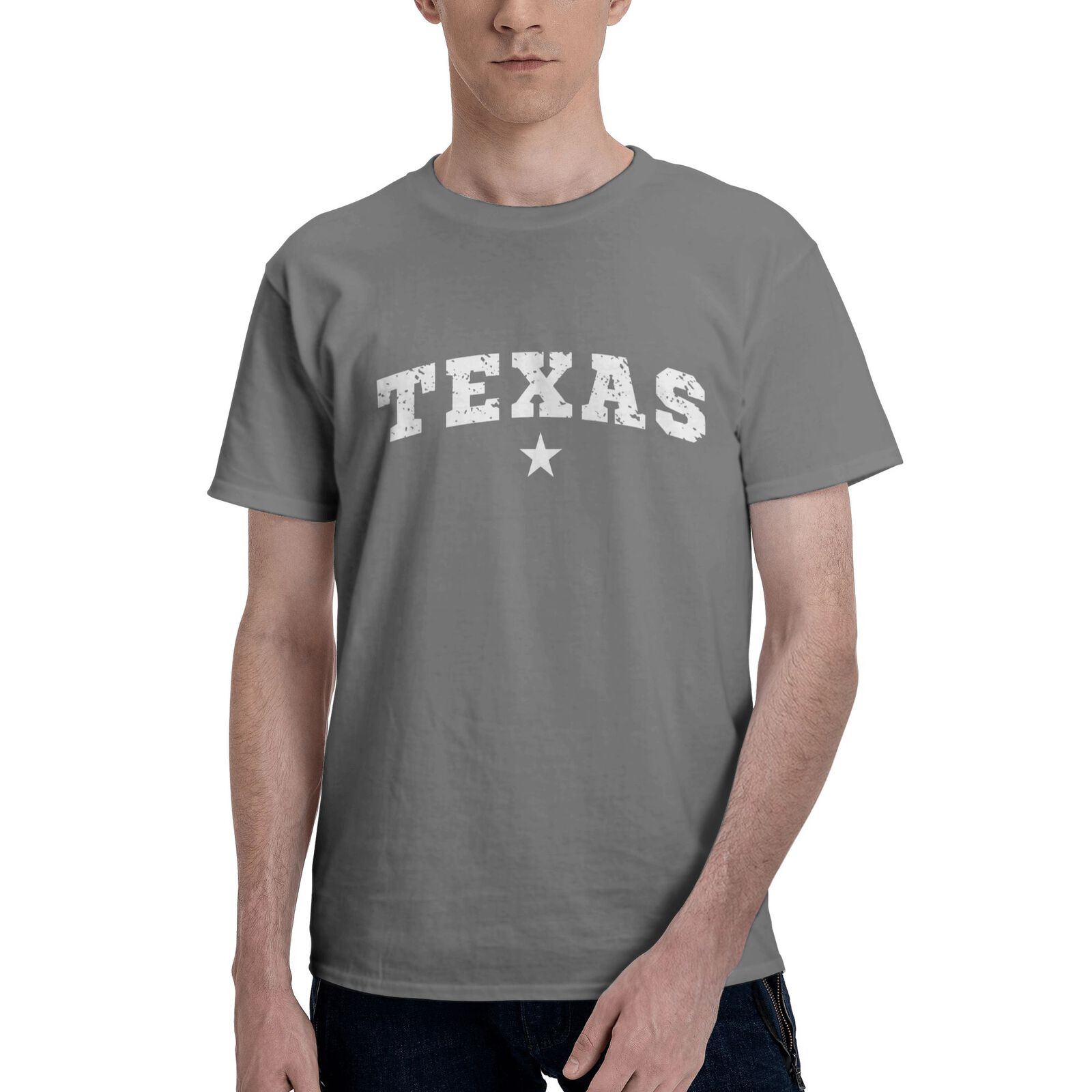Texas T-Shirt 100% Cotton Crew Neck Short Sleeve T-Shirt CULTSTV301