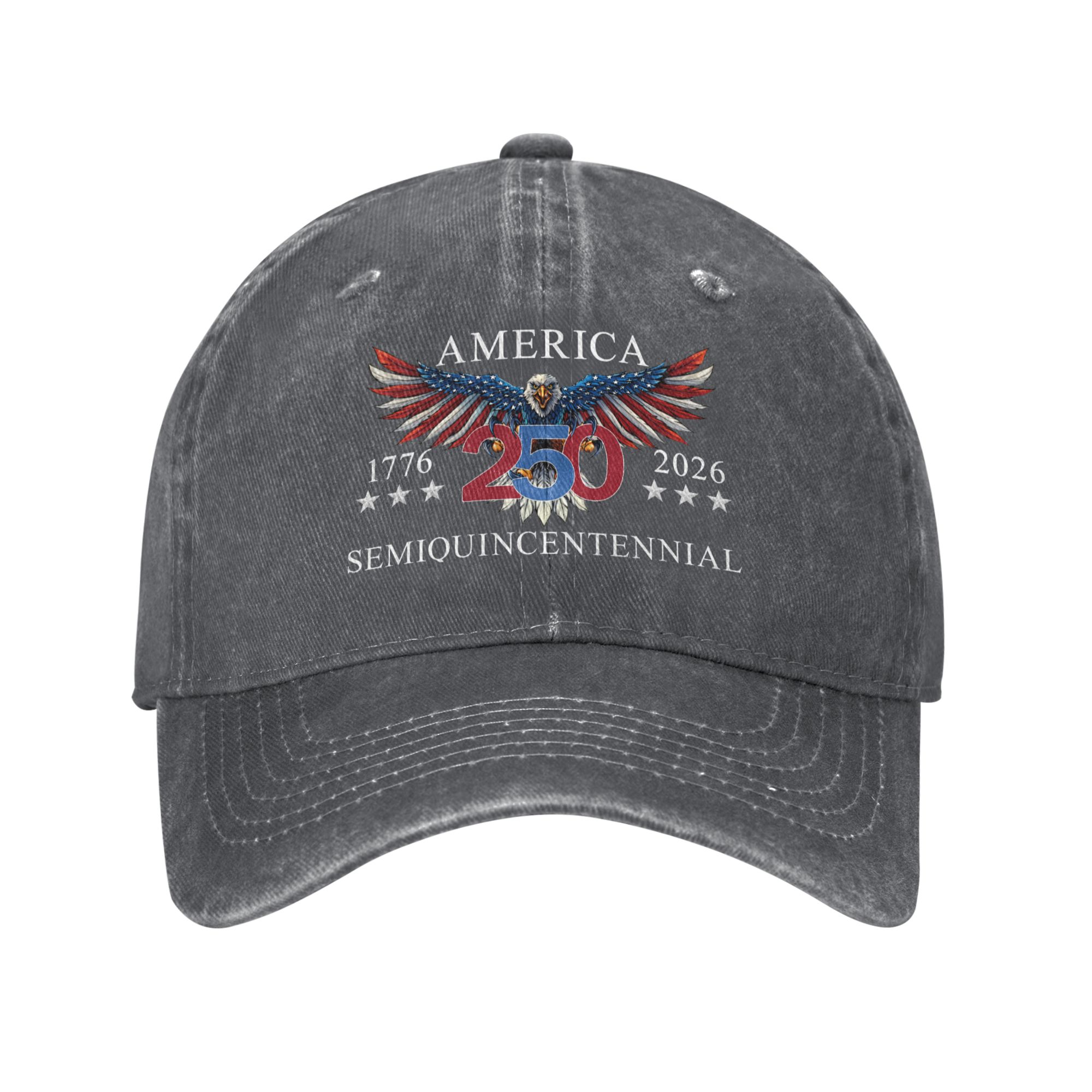 America 250th Anniversary Patriotic Eagle Baseball Cap 1776–2026 Semiquincentennial Vintage Unisex Hat