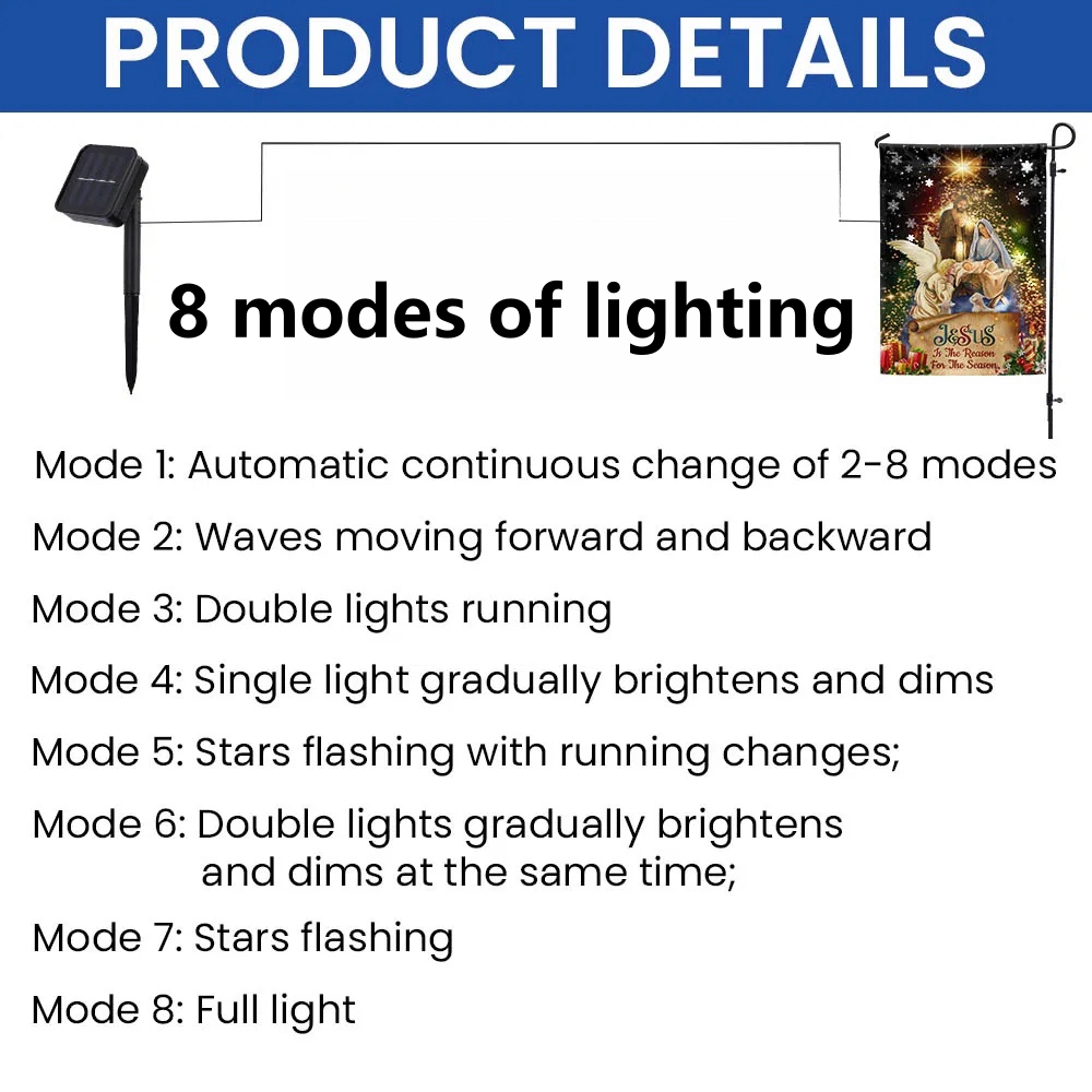 Snowman Christmas Solar LED Holiday Winter Garden Flag CUL4836