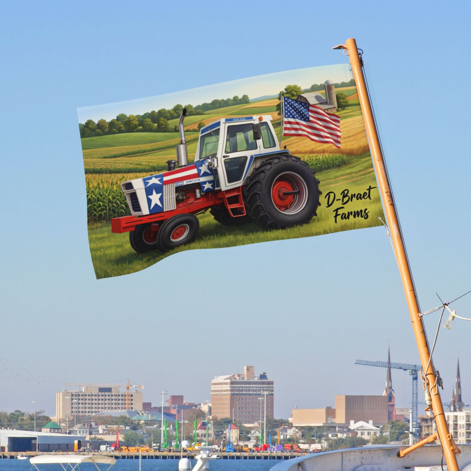 Private Custom Tractor Flag – D-Braet Farms Design