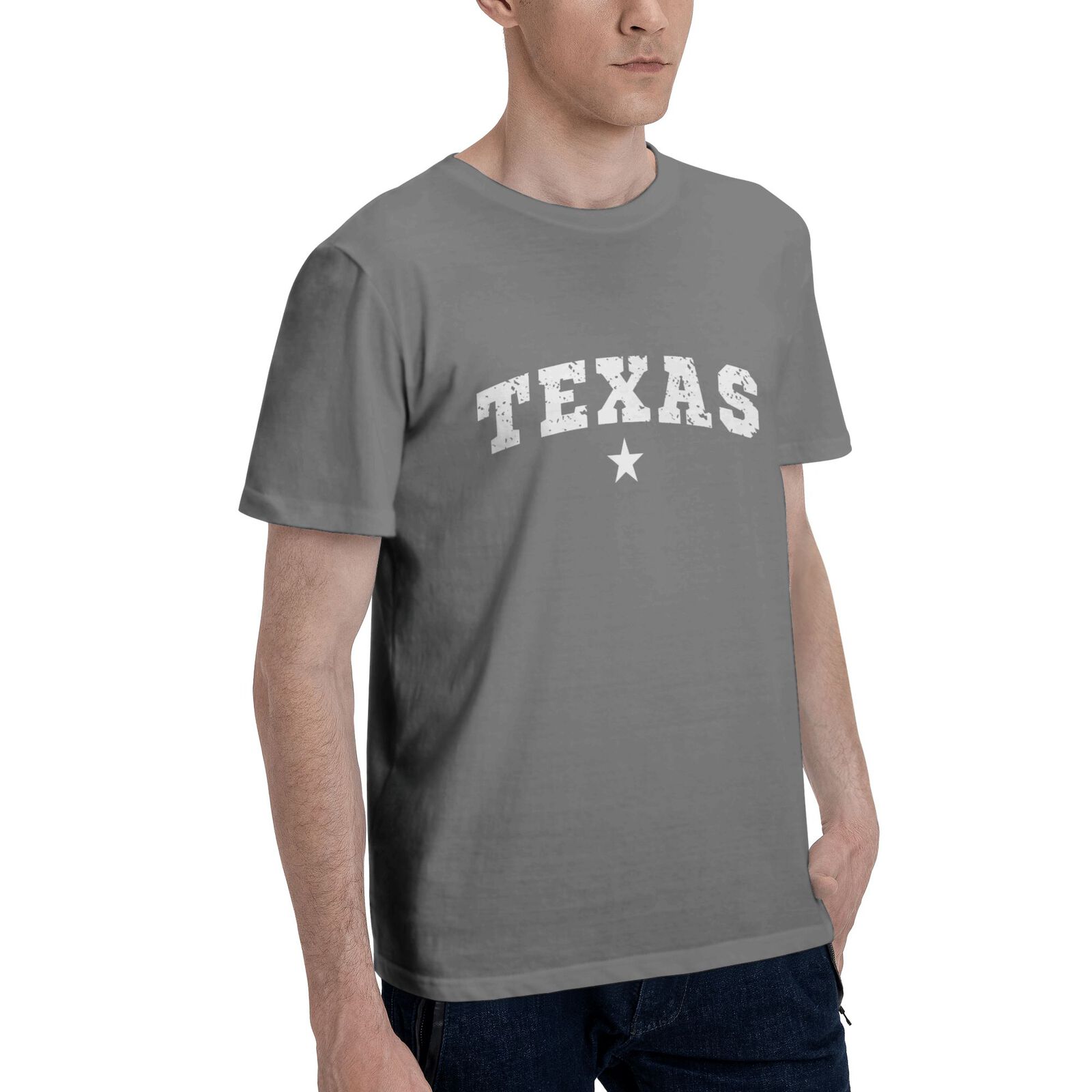 Texas T-Shirt 100% Cotton Crew Neck Short Sleeve T-Shirt CULTSTV301