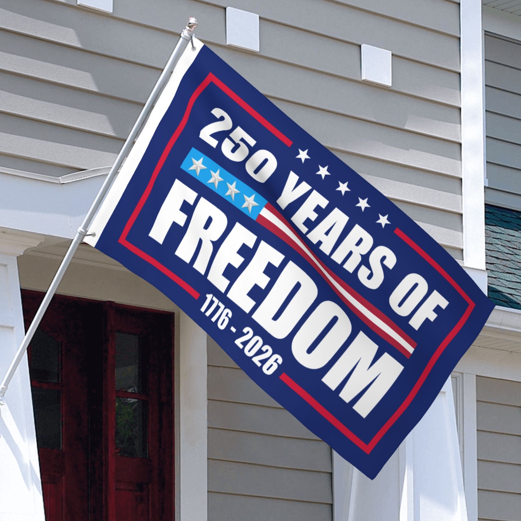 American 250 Years Of Freedom Flag 1776-2026 Semiquincentennial Grommet Flag US250YFF