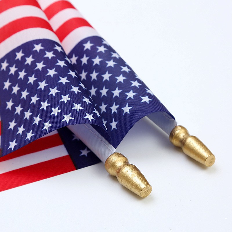 4×6 Inch American Flag on Stick – Small USA Handheld Flags for Events & Celebrations
