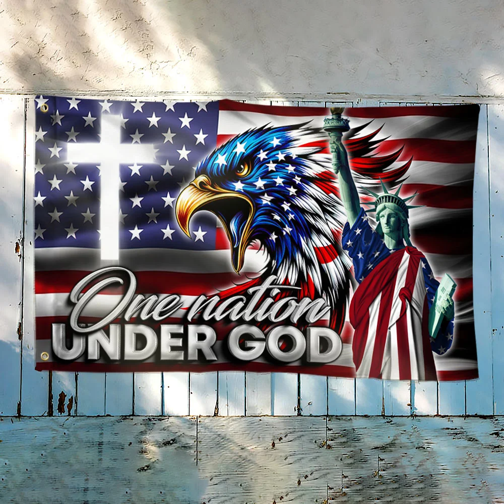 One Nation Under God Eagle Grommet Flag TQN2699GF