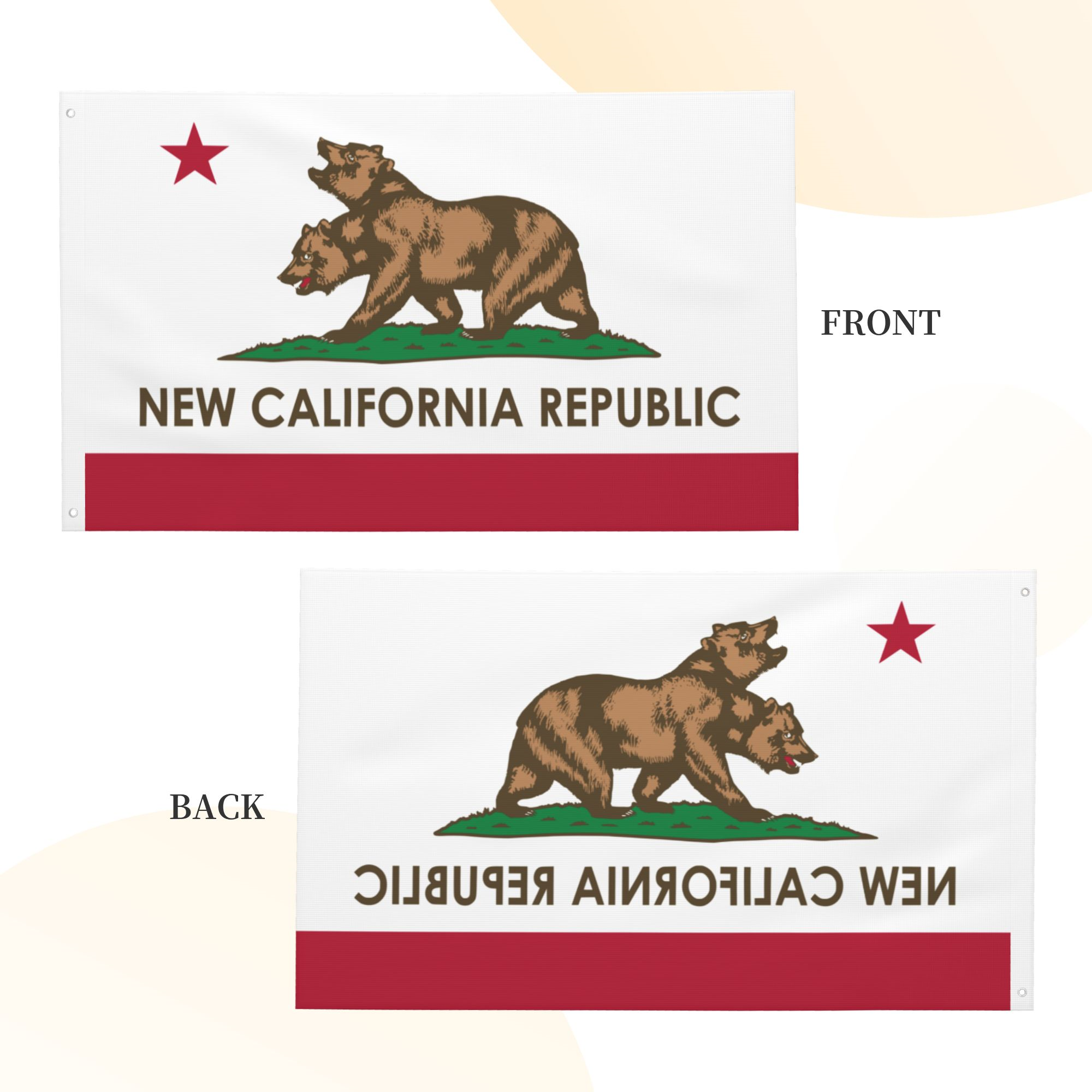 New California Republic Flag Fallout NCR Flag - For The Republic