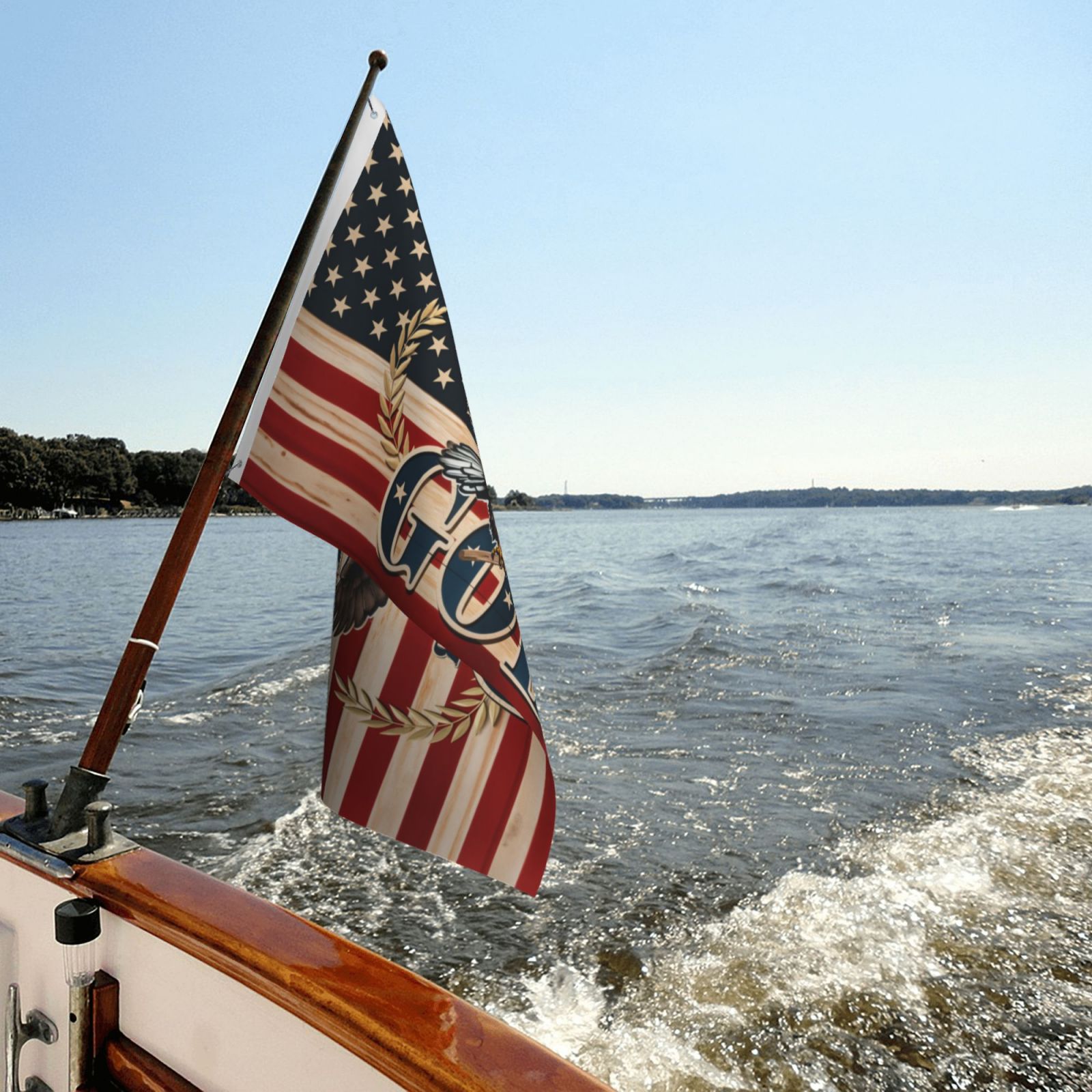Patriotic Eagle Grommet Flag - One Nation Under God Double-Sided Printed Flag CULTQ35FD