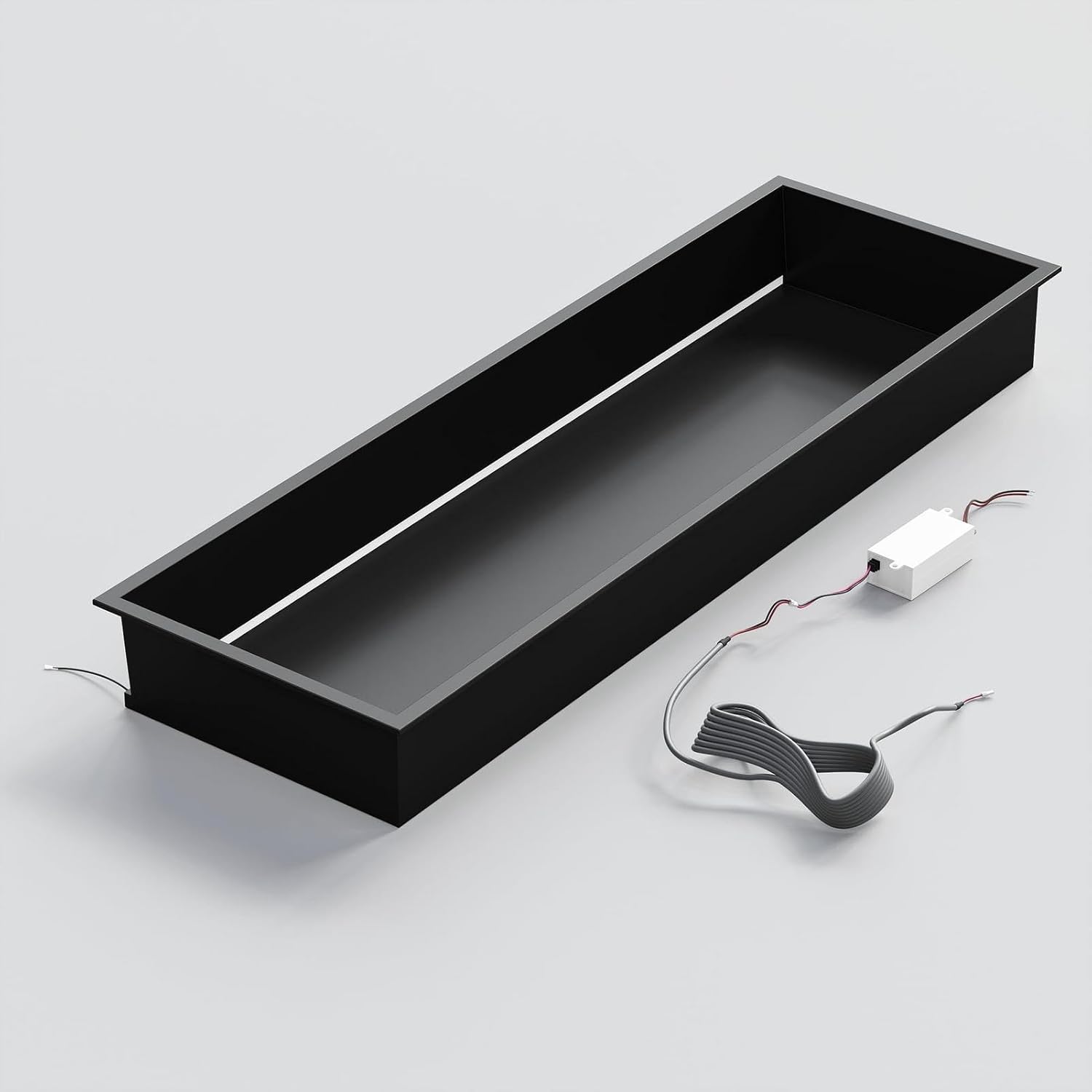 Neohomee 36x12 Matte Black Wall Niche with Non-dimmable LED Light Strip, StainlessSteel Shower Niche Cabinet, NO Tile Needed Recessed Niche Storage Organizer for Shampoo