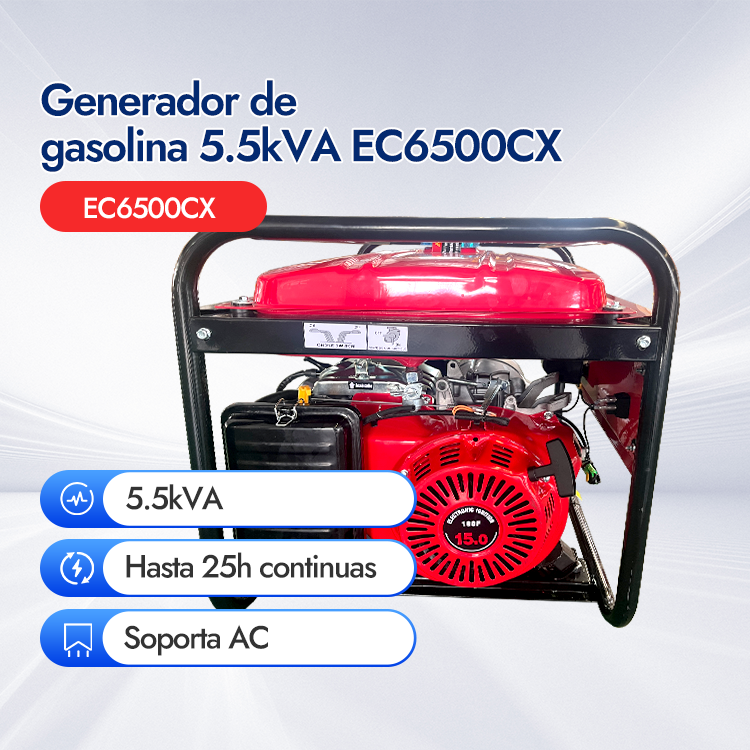 Generador de gasolina 5.5kVA EC6500CX