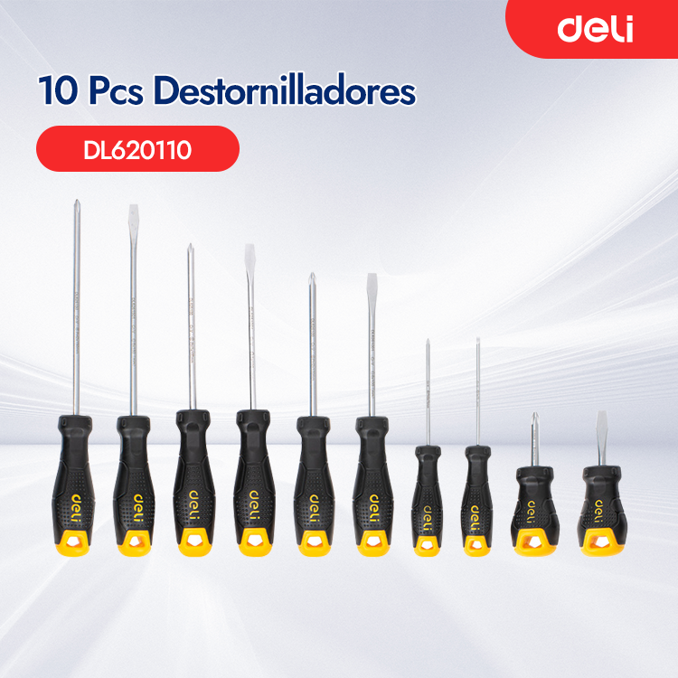 10 Pcs Destornilladores DL620110