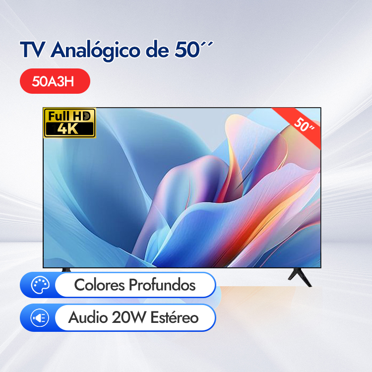 TV 50" con sintonizador analógico Haitech 50A3H 