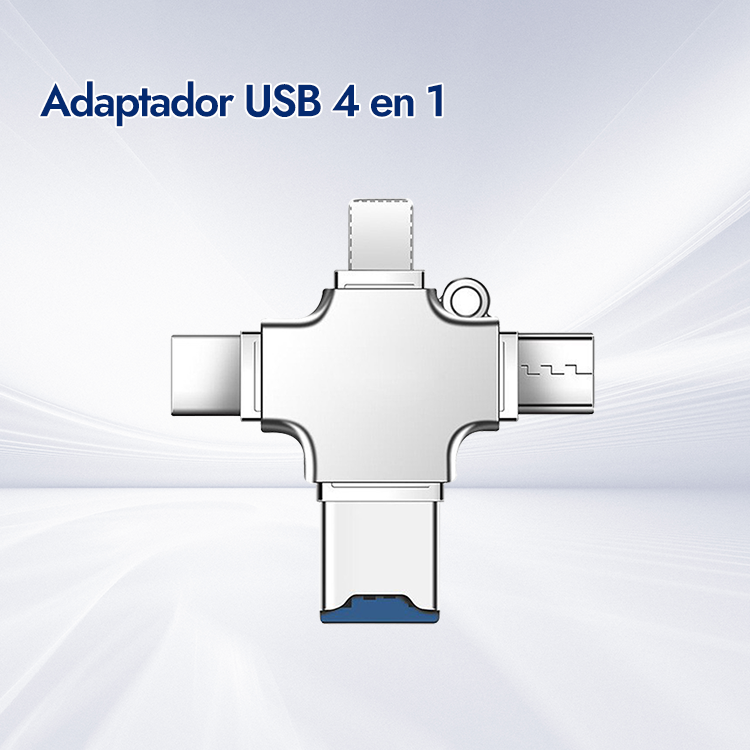 Adaptador USB 4 en 1