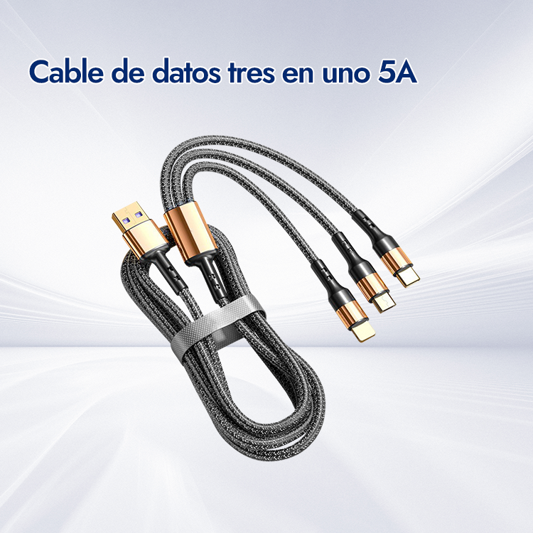 Cable de datos tres en uno 5A