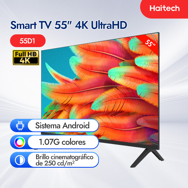 Smart TV 55'' 4K UHD: Vive la Experiencia Cinemática 55D1