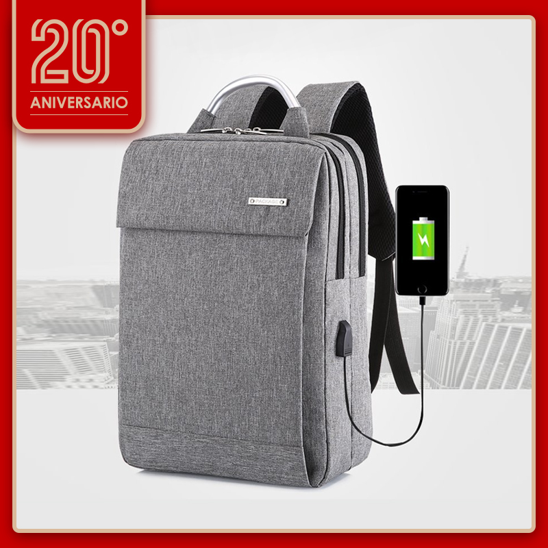 Oficina Business elegante USB ordenador mochila 15,6inch portátil