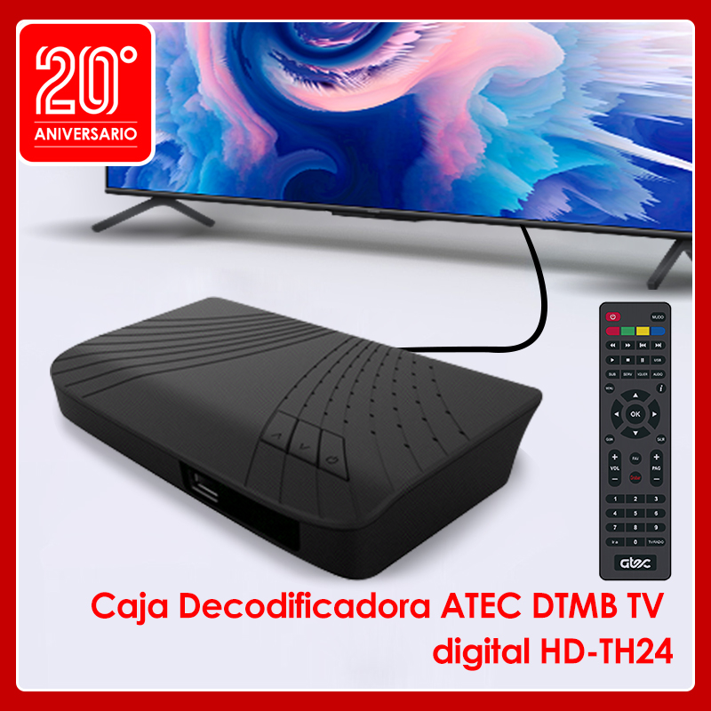 Caja Decodificadora ATEC DTMB TV digital HD-TH24
