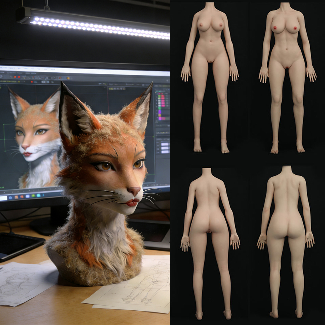Custom Furry Doll Head Made From Photos and Add an Existing Doll Body