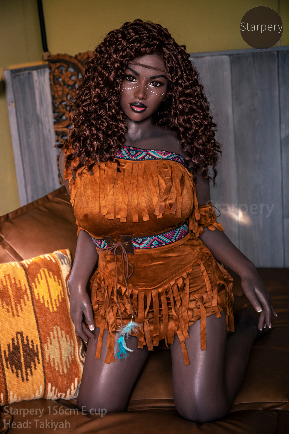 Starpery | Takiyah- 156cm / 5ft1 E-Cup Beautiful black skin sex doll