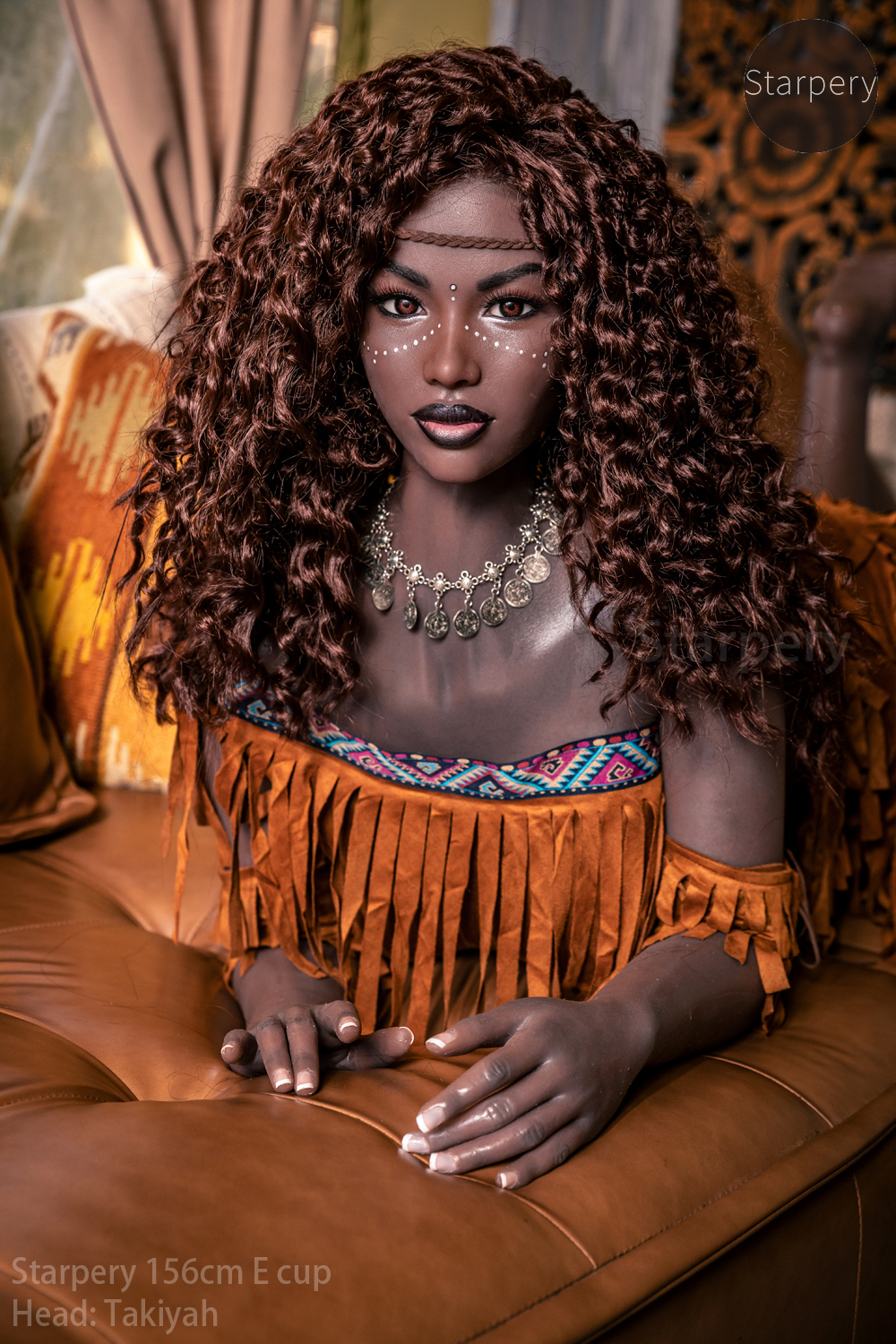 Starpery | Takiyah- 156cm / 5ft1 E-Cup Beautiful black skin sex doll