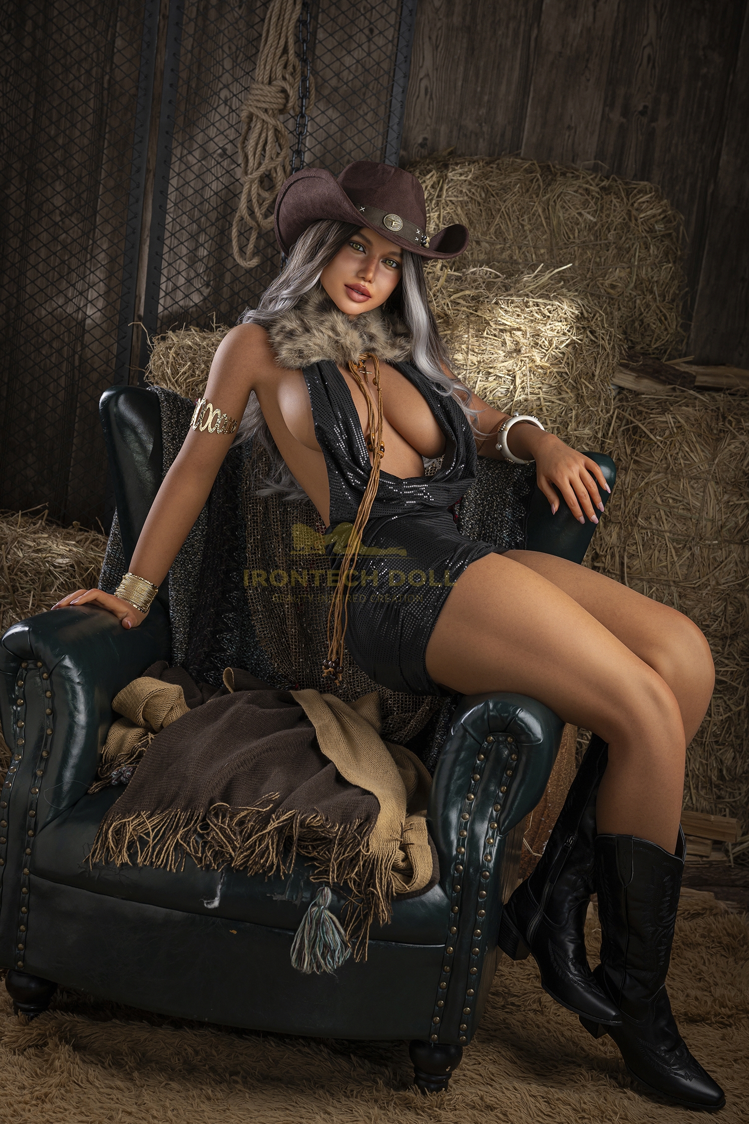 Irontech | Celine - 5ft5 /164cm Western Cowgirl Realistic Silicone Sex Doll
