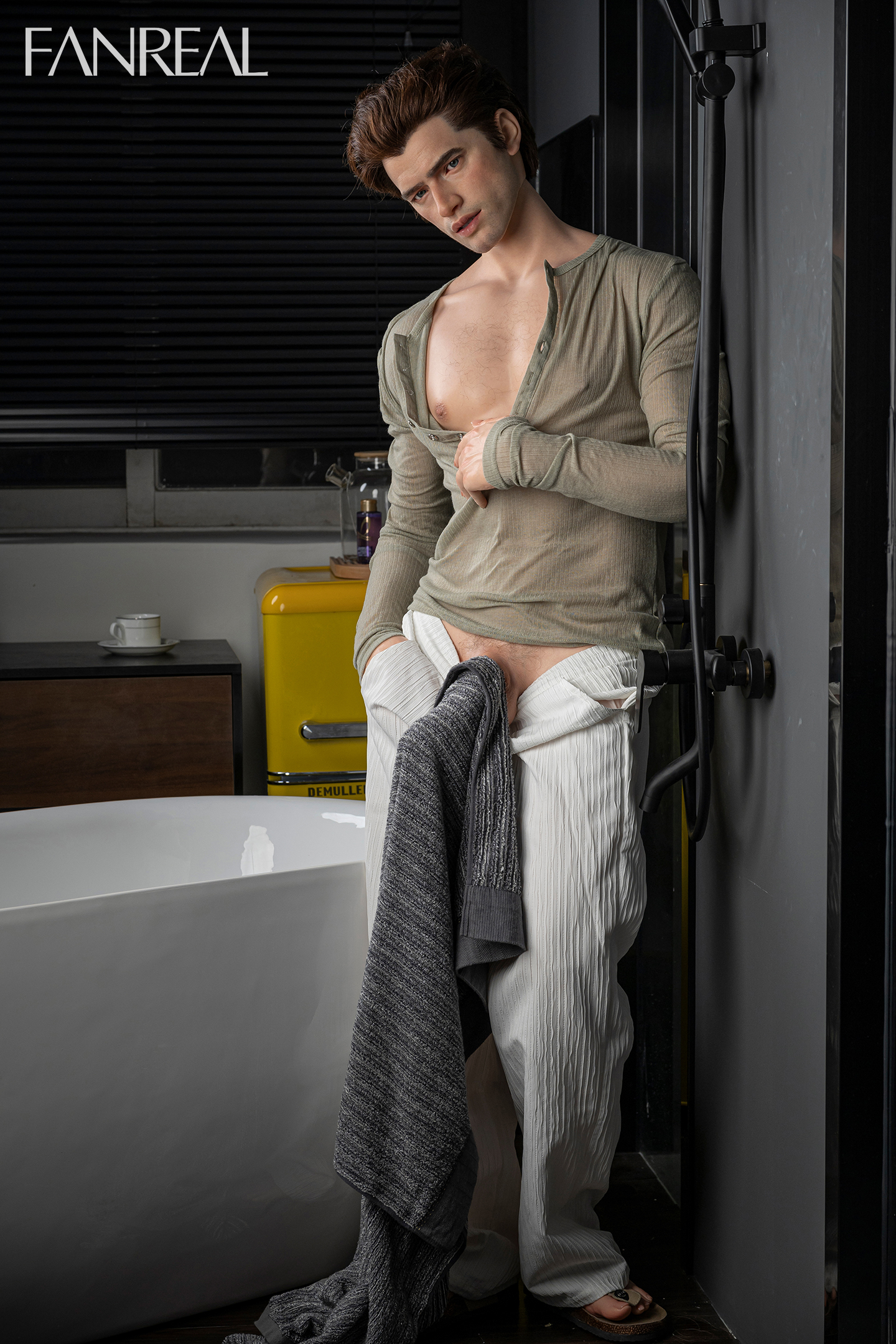 FanReal | Carter -5ft 8/173cm Handsome Chiseled Silicone Male Sex Doll