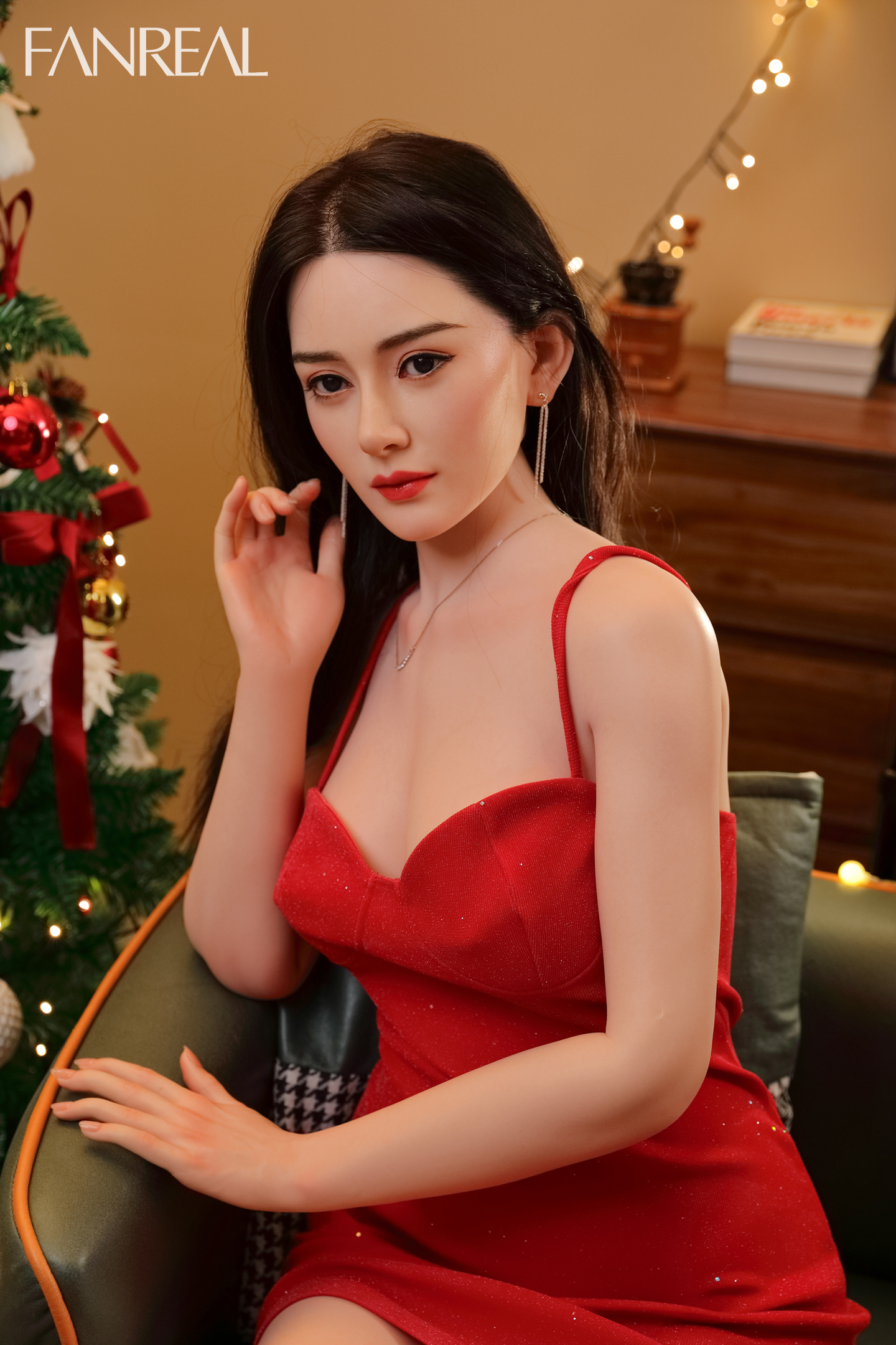 FanReal | Ling - 5ft 7/170cm D-cup Christmas Lifelike Silicone Sex Doll