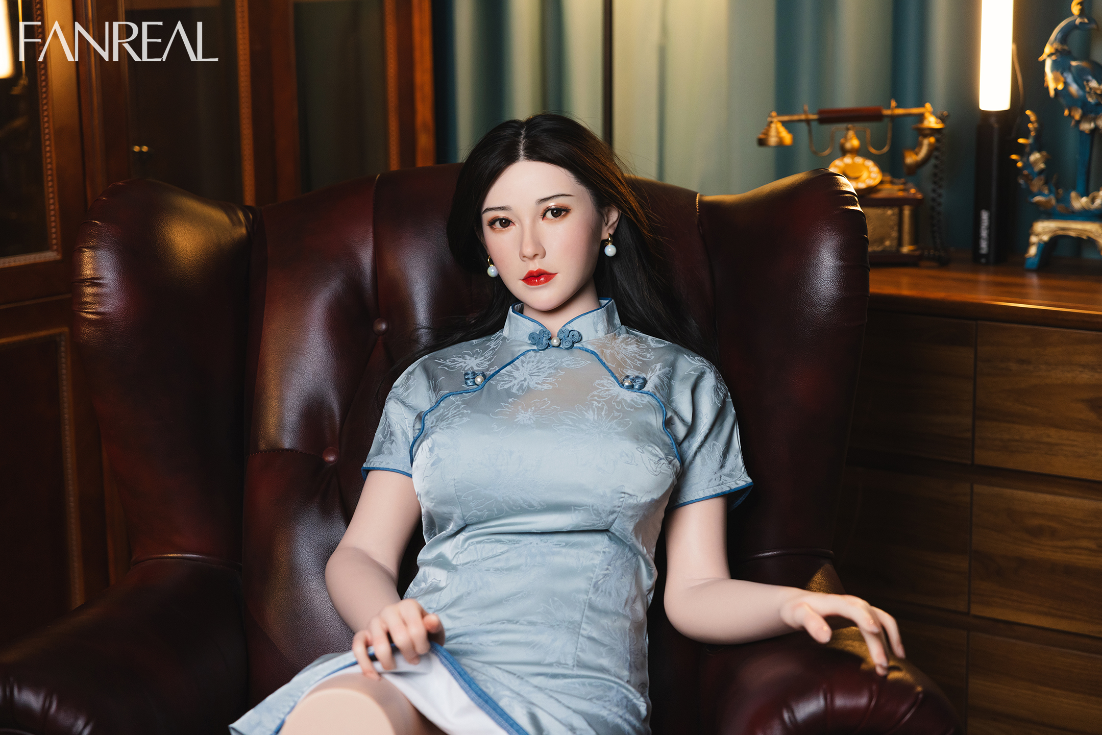 FanReal |  F-Cup 3ft6 Tanned Petite Sex Doll Torso for Men-Vivi