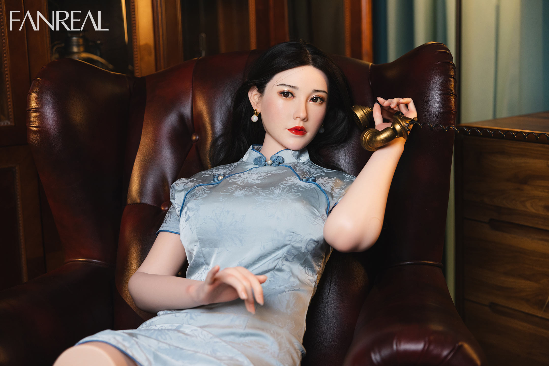 FanReal |  F-Cup 3ft6 Tanned Petite Sex Doll Torso for Men-Vivi