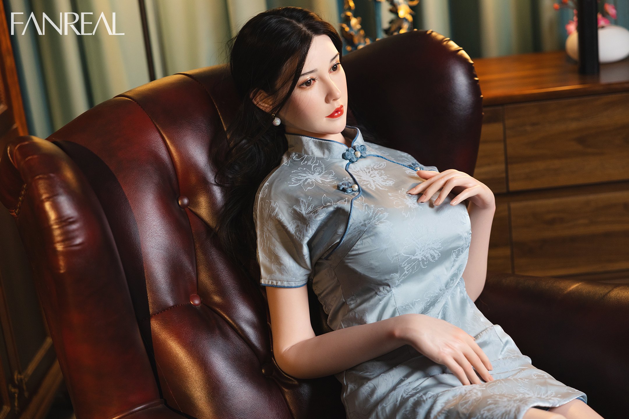 FanReal |  F-Cup 3ft6 Tanned Petite Sex Doll Torso for Men-Vivi