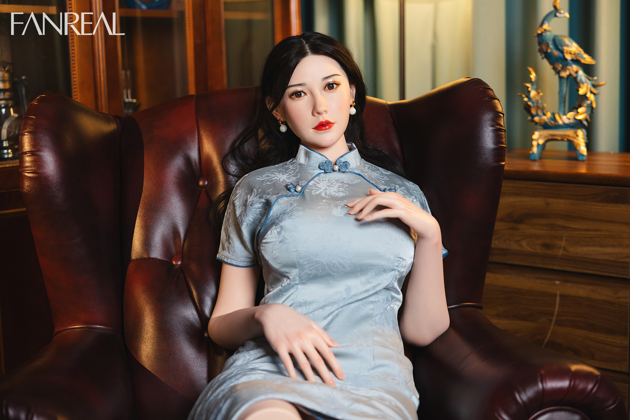 FanReal |  F-Cup 3ft6 Tanned Petite Sex Doll Torso for Men-Vivi