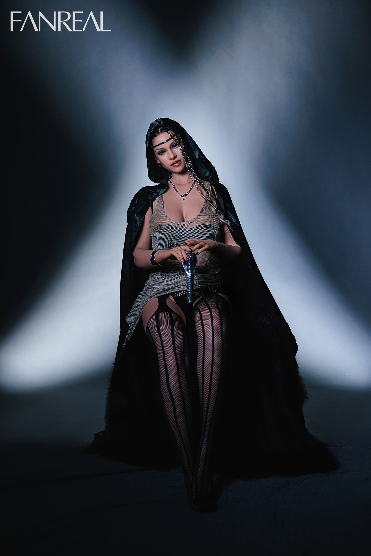 FanReal | vanessa 168cm/5ft 6 F-Cup Silicone African dirty braids Sex Doll