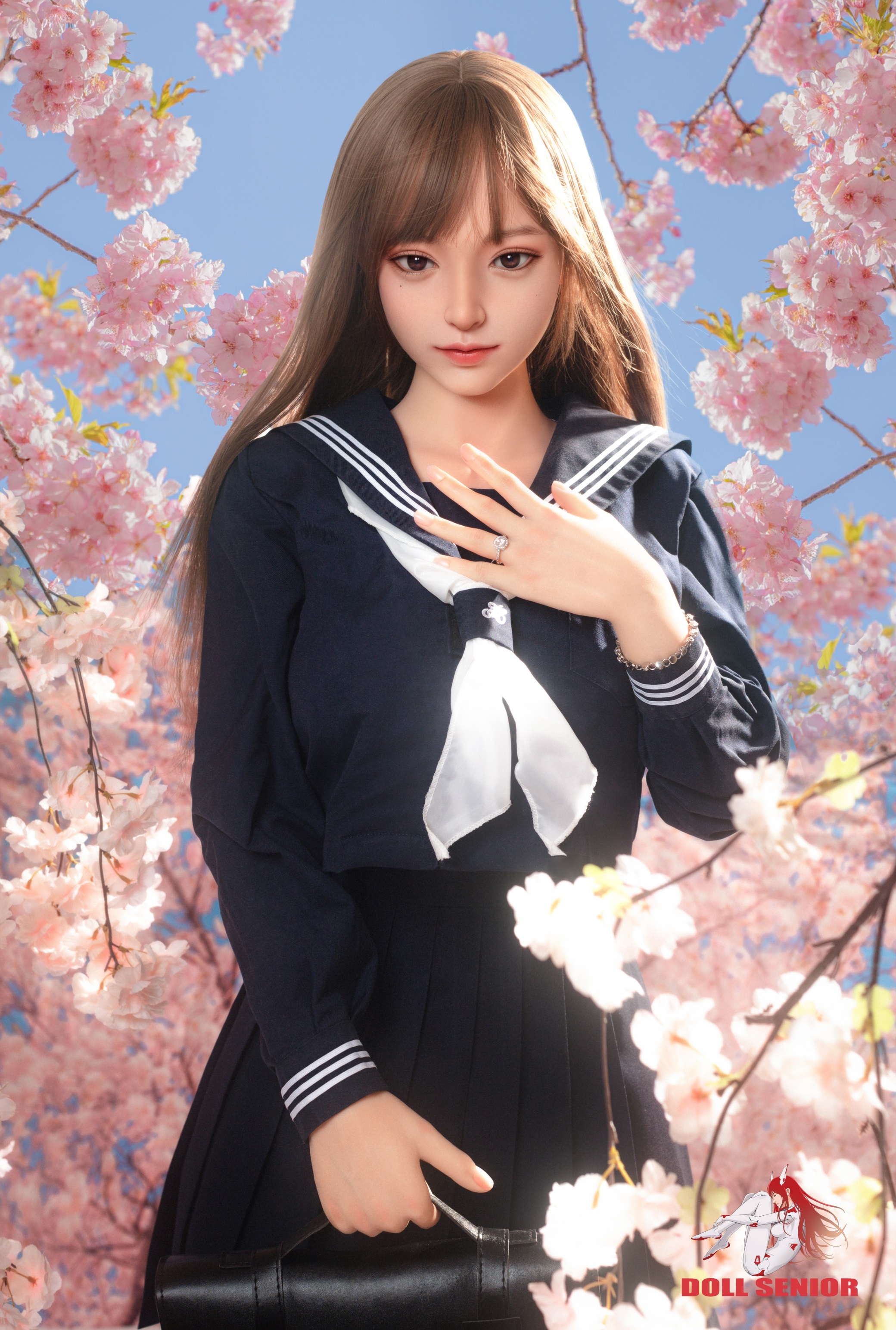 Doll Senior | Mengshu-5ft3/163cm E Cup Silicone ROS Head Sex Doll