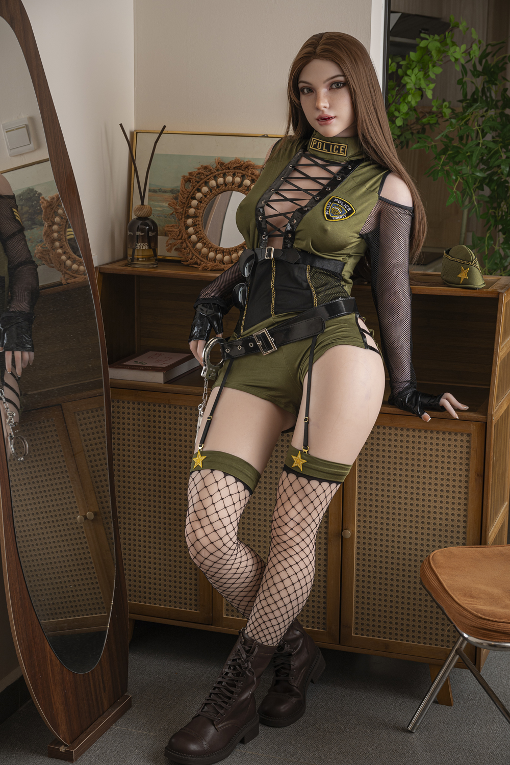 JX Doll | Megan - 5ft4/164cm ROS Female Police Officer Silicone Sex Doll