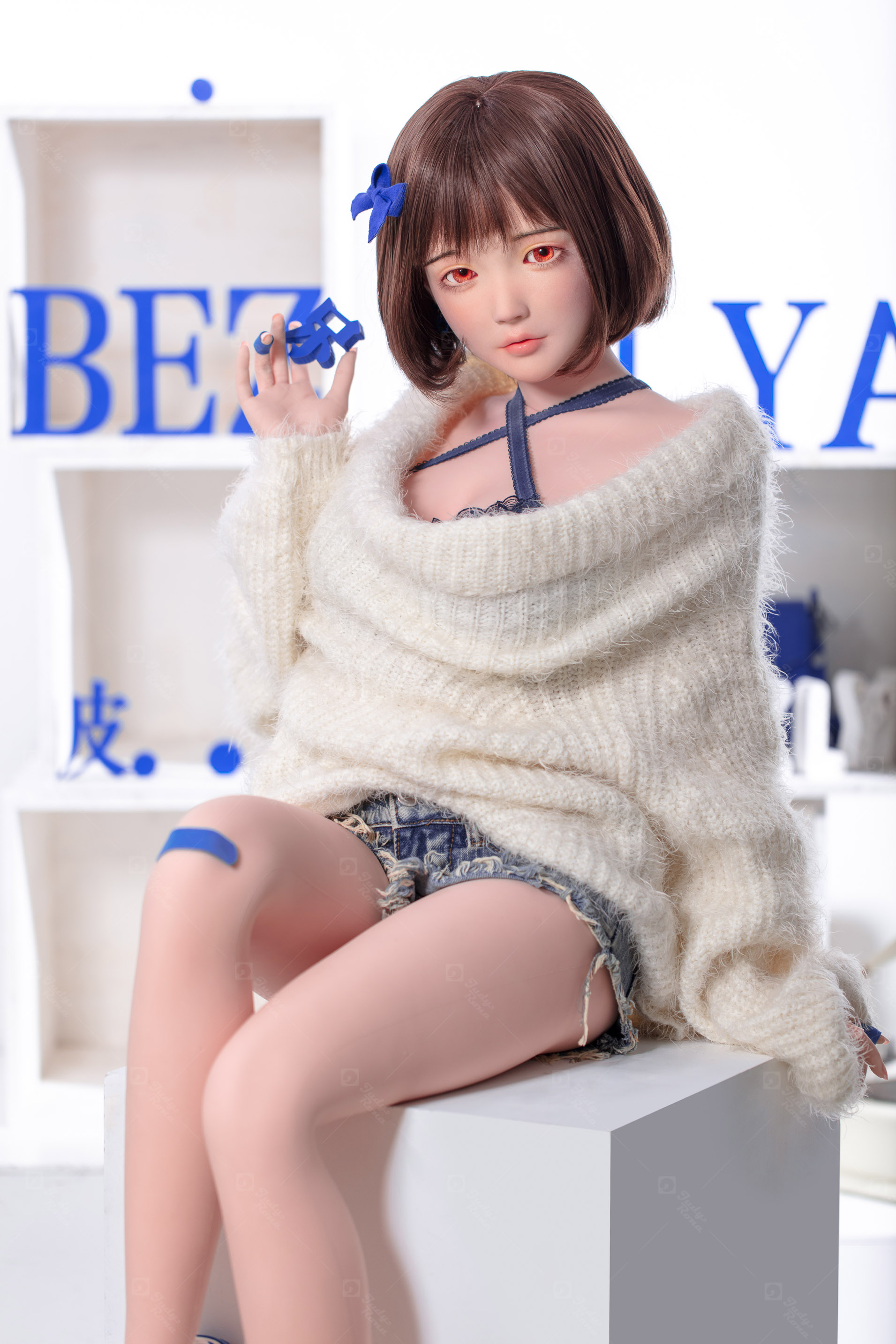 JR | Yumi - 4Ft 10(148cm) Japanese Sweater Girl Silicone Sex Doll 