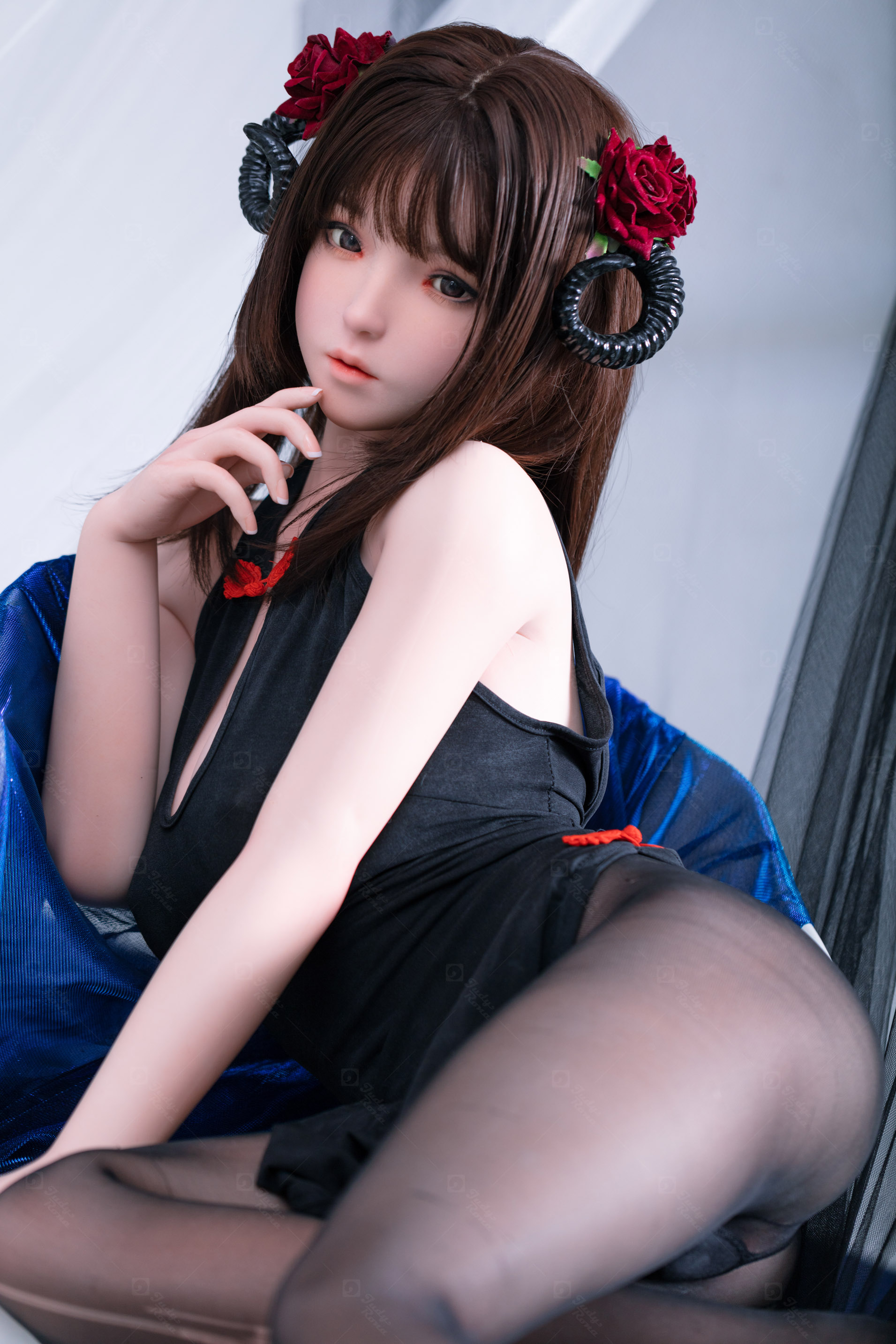 JR | Kiko - 4Ft 10(148cm) Japanese Black Devil Silicone Sex Doll -First  Love Doll