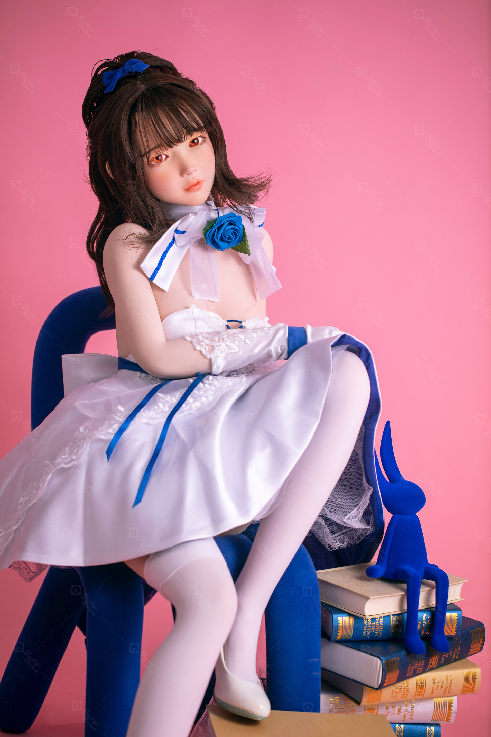 JR | Aria - 4Ft 10(148cm) Japanese Floral Skirt Silicone Sex Doll 