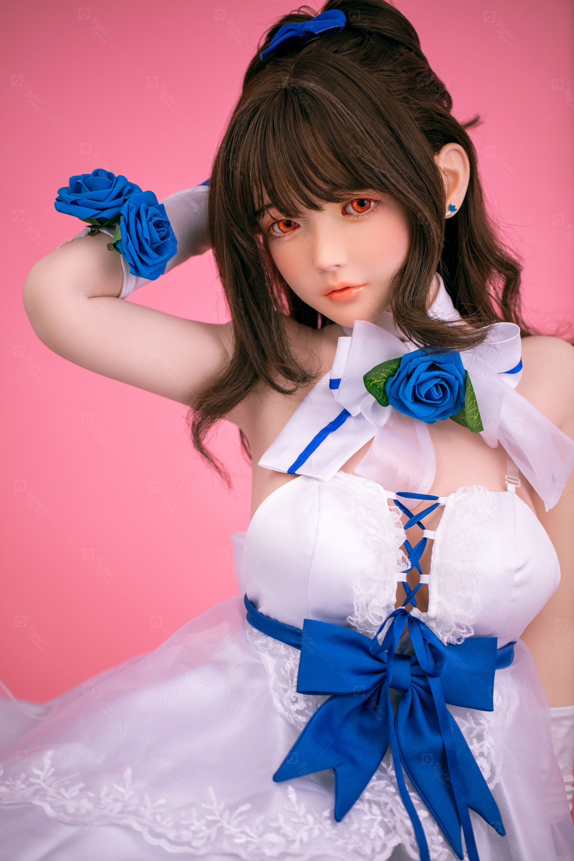 JR | Aria - 4Ft 10(148cm) Japanese Floral Skirt Silicone Sex Doll 